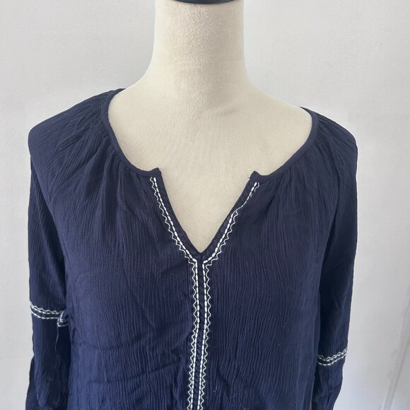 Hailey Lyn Navy Blue Top - Picture 2 of 5